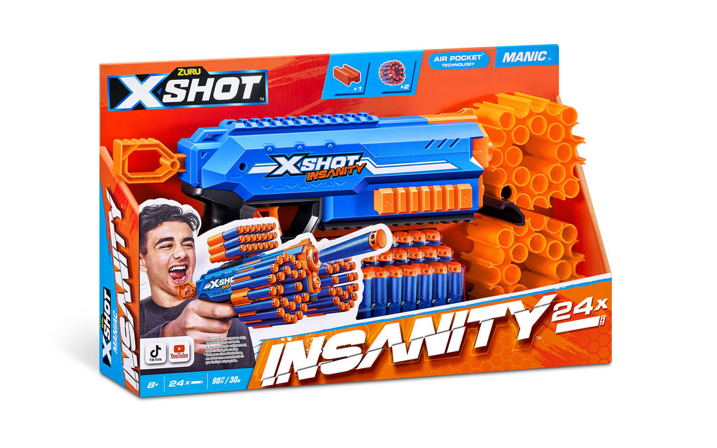 Zuru X-Shot Insantiy Manic byssa
