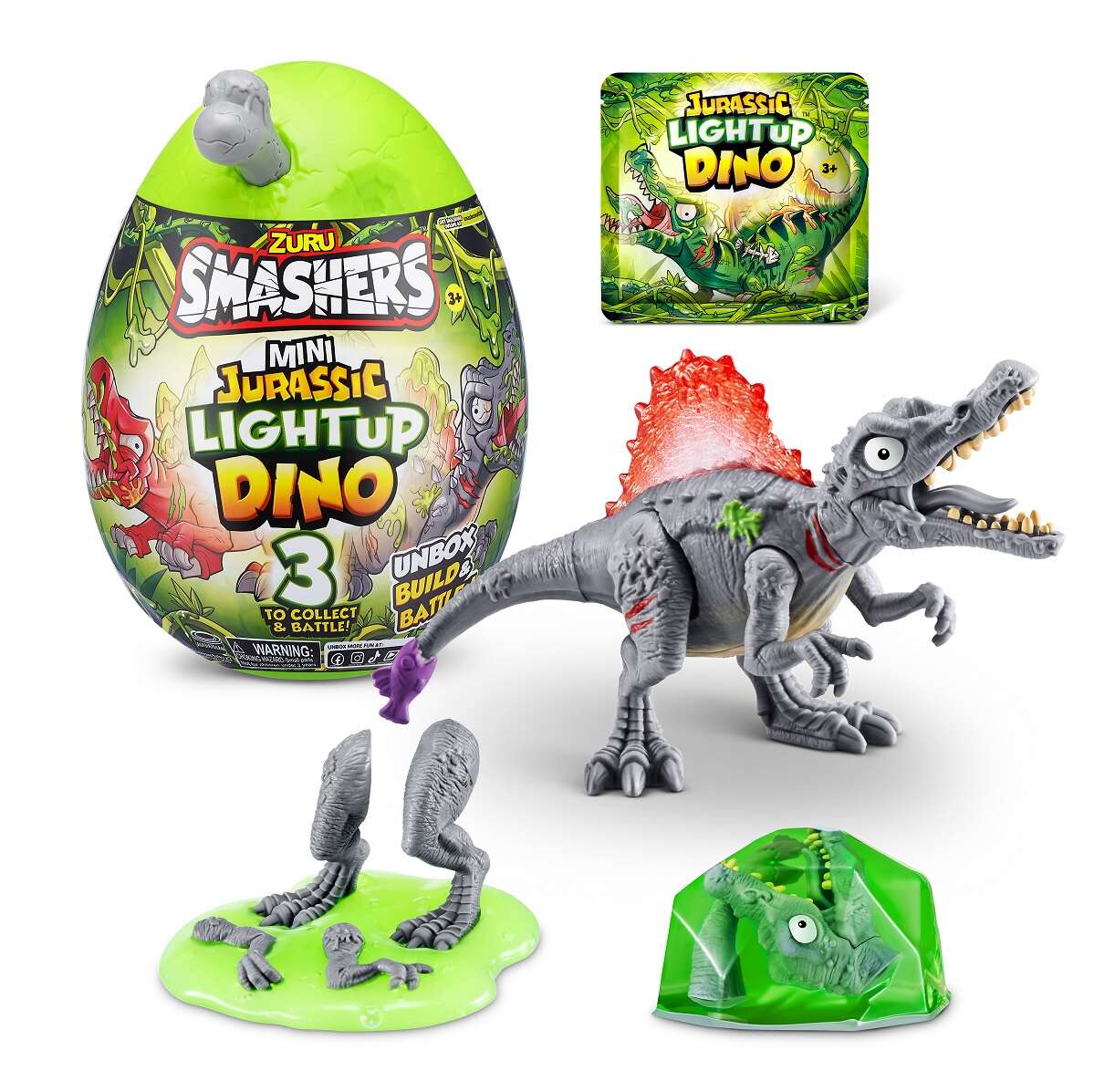 Zuru Smashers Mini Jurasic Ligh Up sería 1