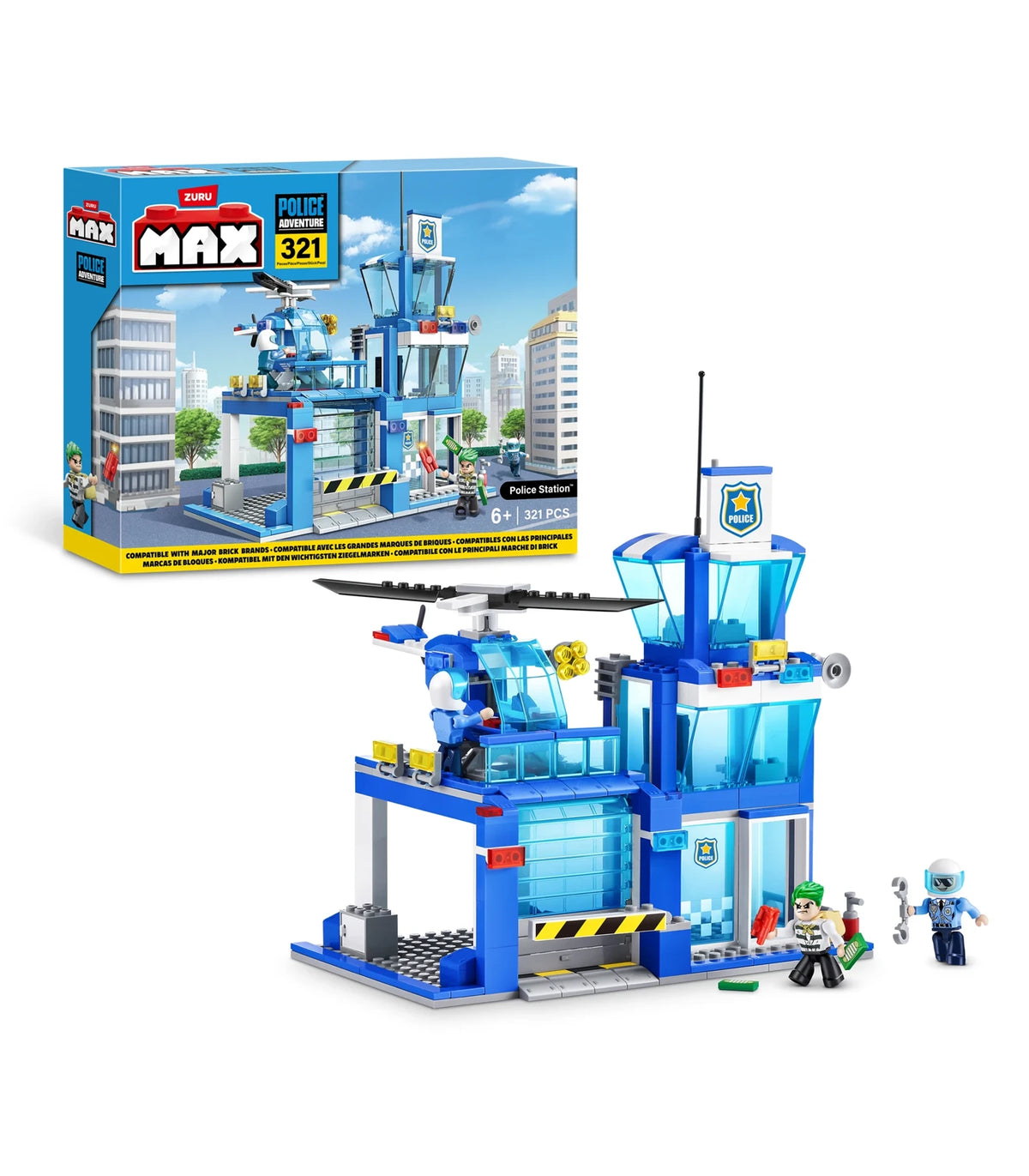 Zuru Max City lítil lögreglustöð 321 kubbar