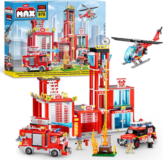 Zuru Max City Stór Slökkvistöð 976 kubbar