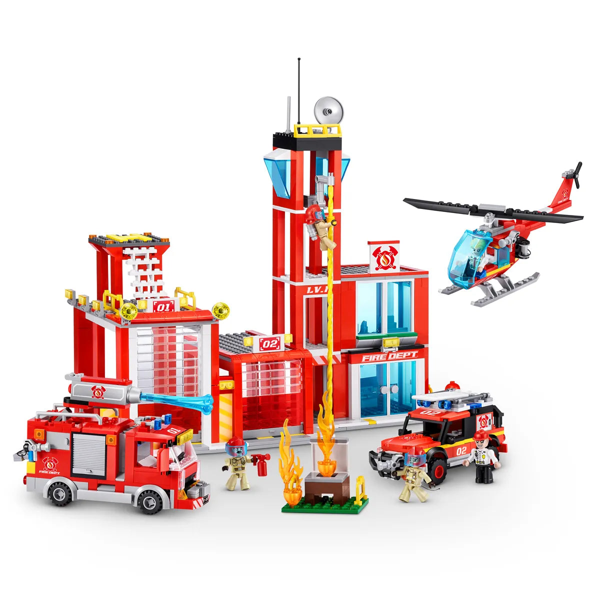 Zuru Max City Stór Slökkvistöð 976 kubbar