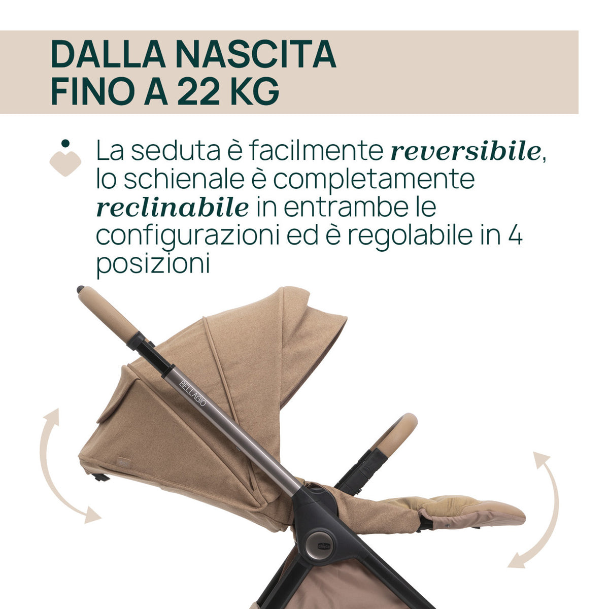 Chicco BELLAGIO 2 kerra Caramel